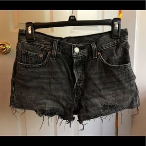 Black Levi’s 501 Shorts
